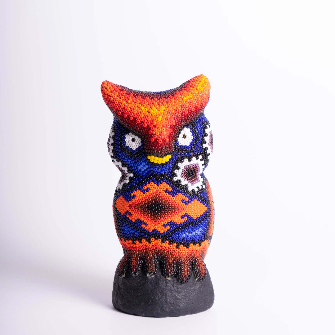 Huichol Harmony Owl | Huichol Owl | Ikal Cultura LLC