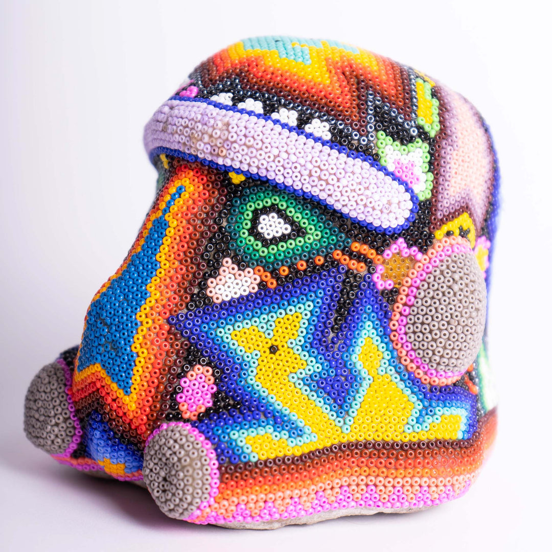 Huichol Beaded Jaguar | Beaded Jaguar | Ikal Cultura LLC