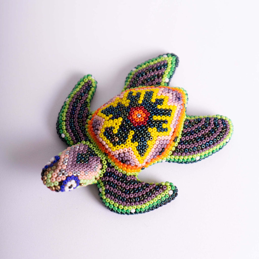 Mini Huichol Turtle | Huichol Turtle | Ikal Cultura LLC