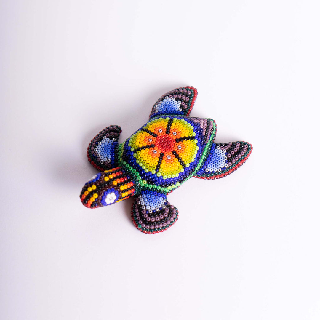 Mini Huichol Turtle | Huichol Turtle | Ikal Cultura LLC