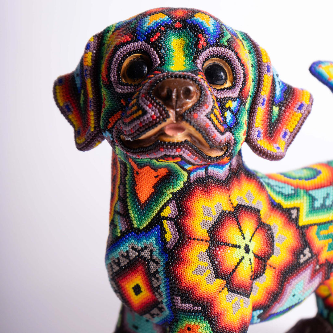 Huichol Doggie Companion | Huichol Dog | Ikal Cultura LLC