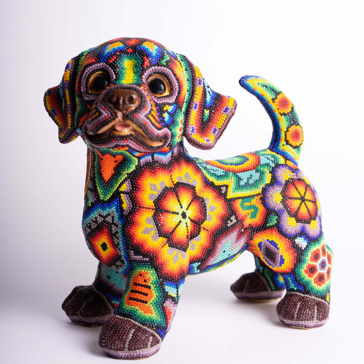 Huichol Doggie Companion | Huichol Dog | Ikal Cultura LLC