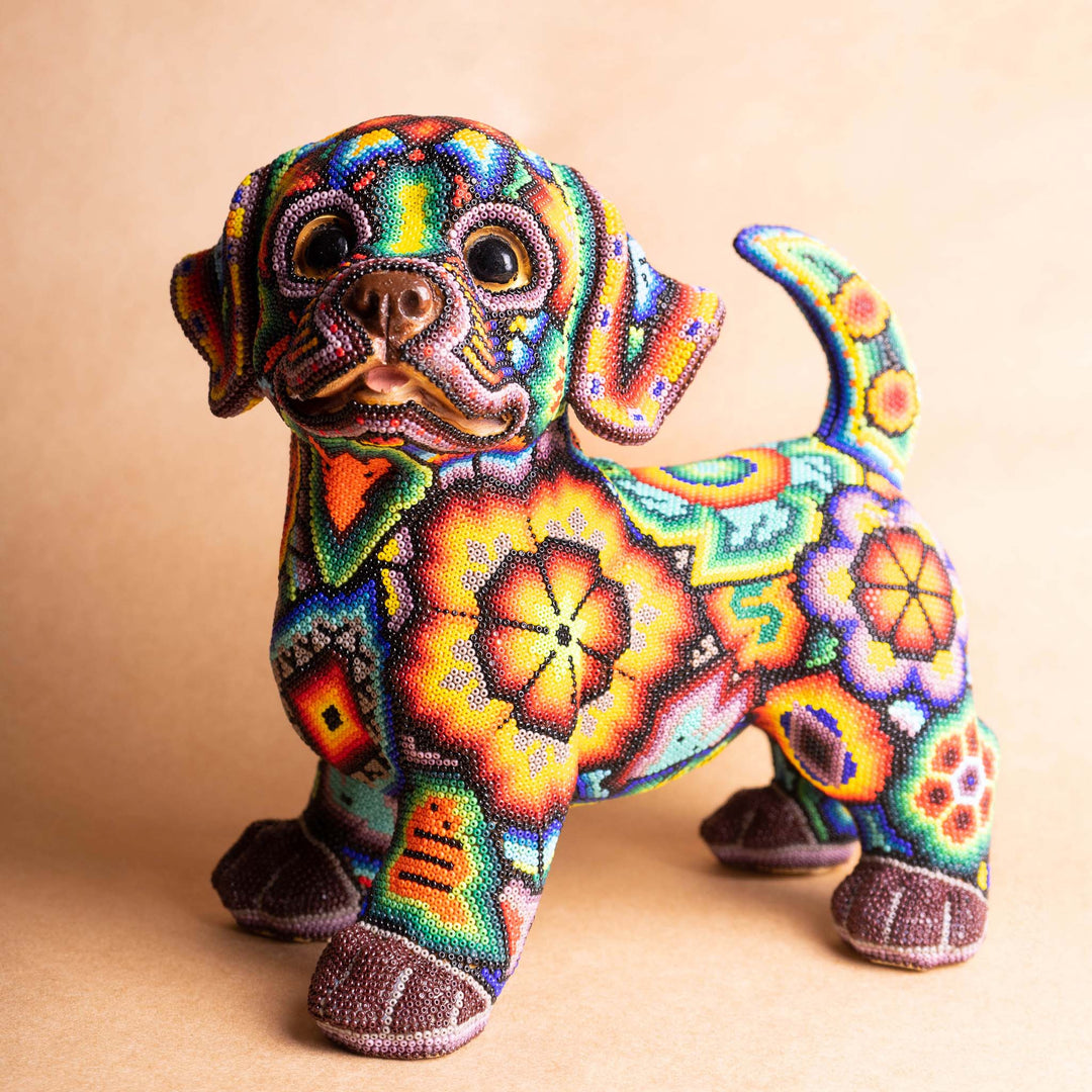 Huichol Doggie Companion | Huichol Dog | Ikal Cultura LLC