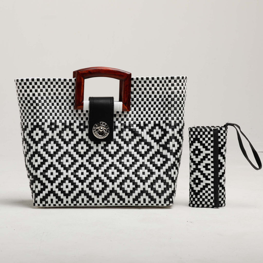 Square Fusion Handbag | Square Handbag | Ikal Cultura LLC