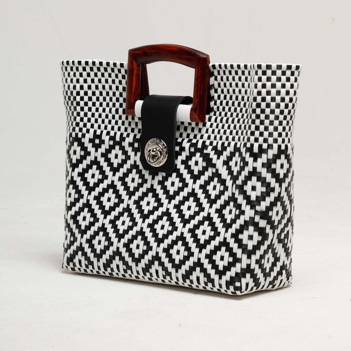 Square Fusion Handbag | Square Handbag | Ikal Cultura LLC