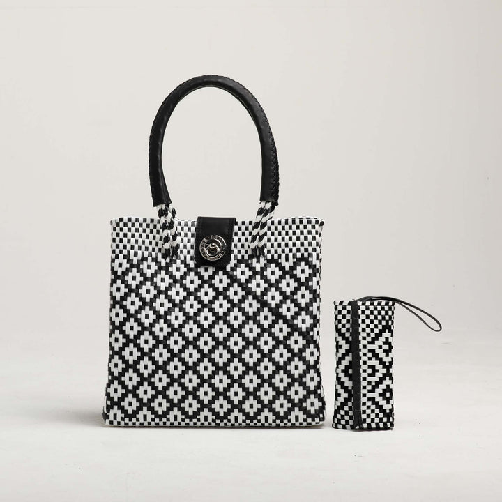 Geometric Harmony Handbag | Geometric Harmony Tote | Ikal Cultura LLC