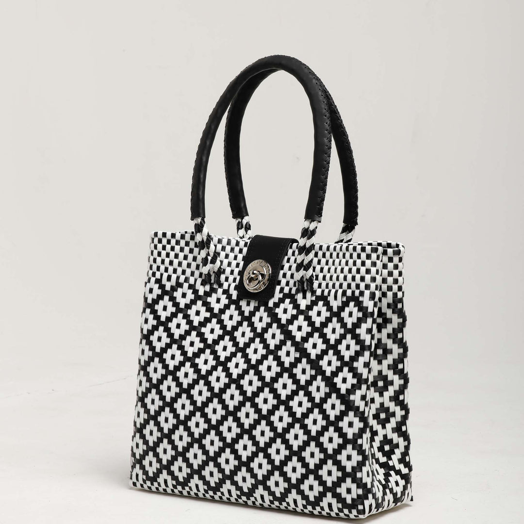 Geometric Harmony Handbag | Geometric Harmony Tote | Ikal Cultura LLC