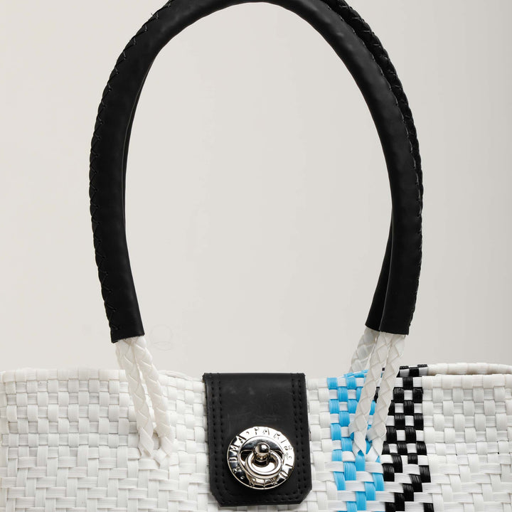 White & Blue Dream Handbag | Dream Handbag | Ikal Cultura LLC