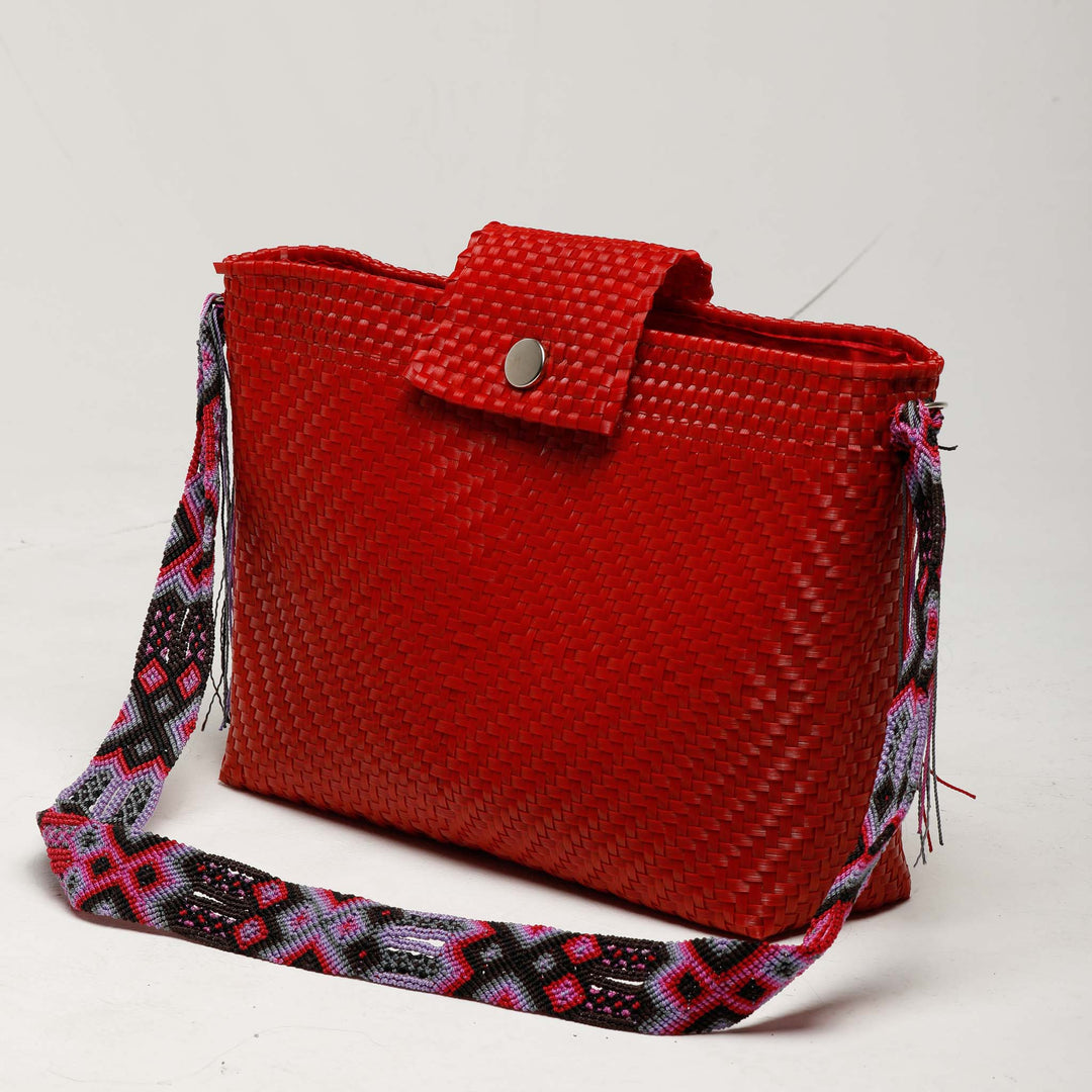 Fiesta Red Essence Handbag | Fiesta Red Handbag | Ikal Cultura LLC