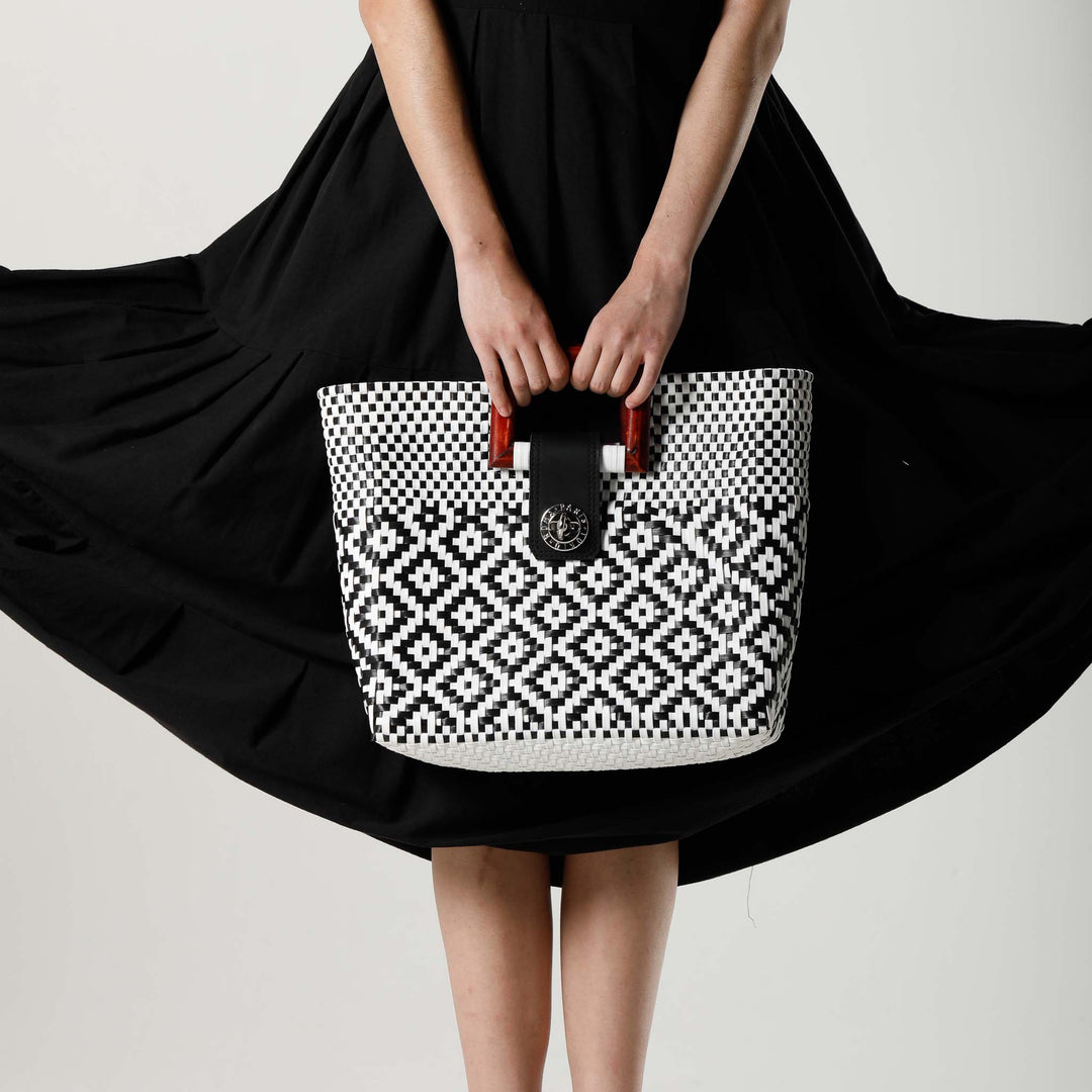 Square Fusion Handbag | Square Handbag | Ikal Cultura LLC